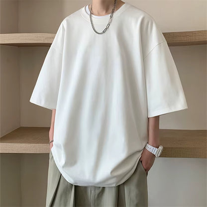 Loose Casual Fit Blank T-Shirt (100% Cotton)