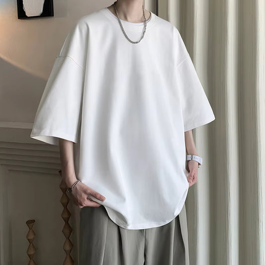 Loose Casual Fit Blank T-Shirt (100% Cotton)
