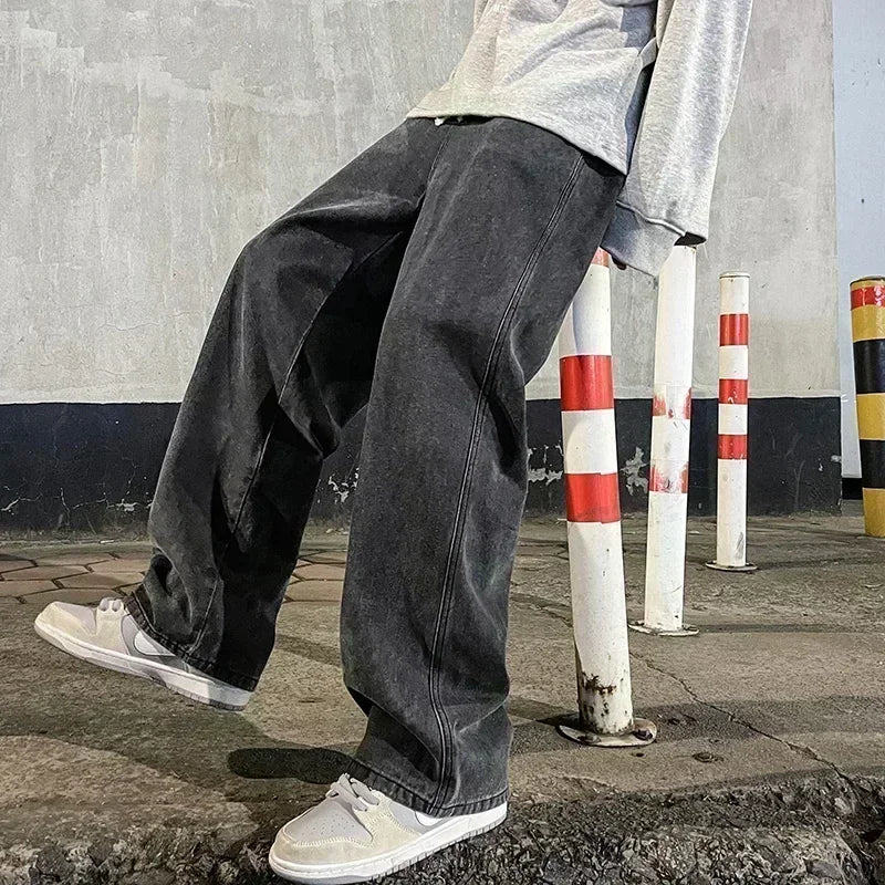 Korean Style Streetwear Jeans - Extra Wide