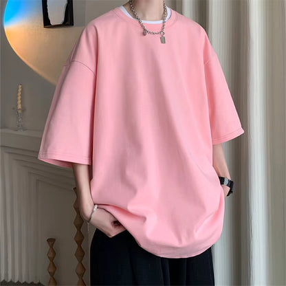 Loose Casual Fit Blank T-Shirt (100% Cotton)