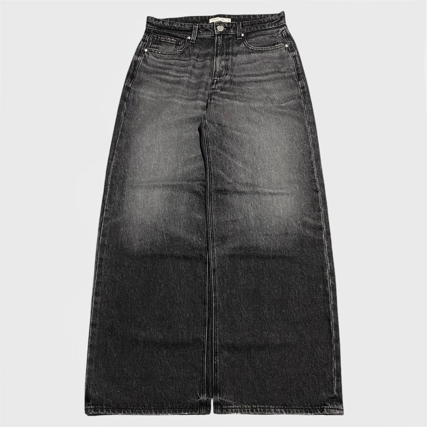 Extra Wide Black Jeans - Oversized